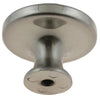 Knob Satin Nickel Base With A Ceramic Center 1 1/4&quot;