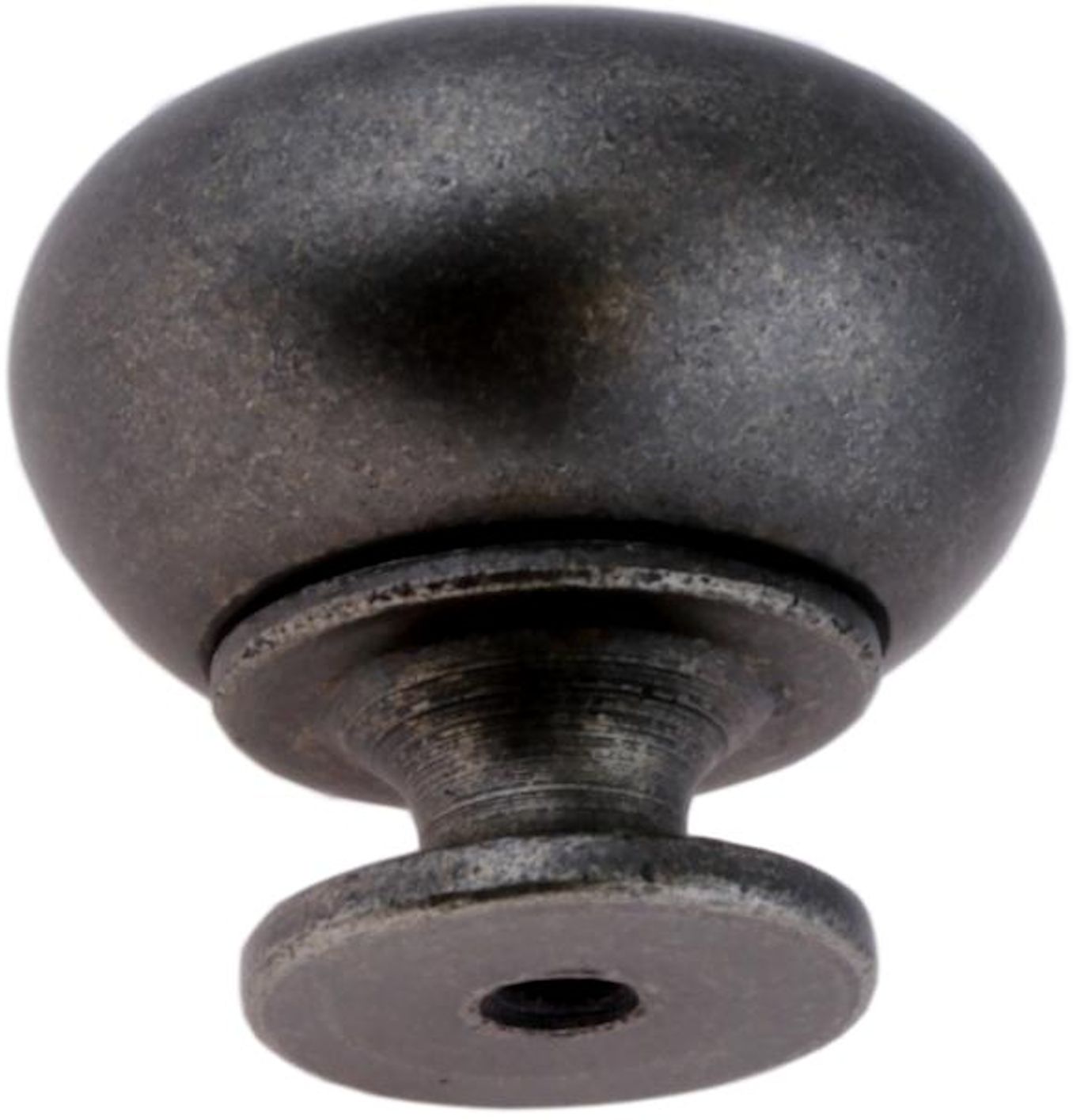 1-1/4&quot; Round Hollow Knob - Iron Pewter