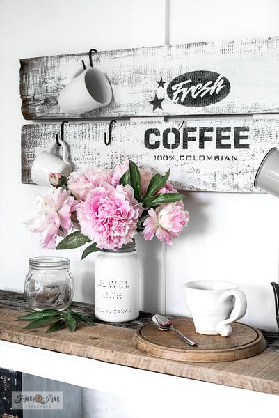 Fresh Coffee by Funky Junk&#39;s Old Sign Stencils