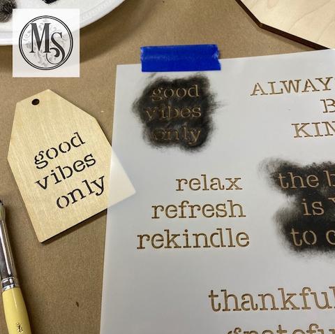 Book Stack Design - Positive thoughts theme